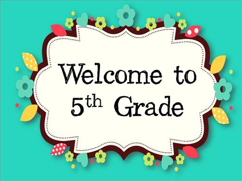5th Grade - Sara Stevens / Welcome